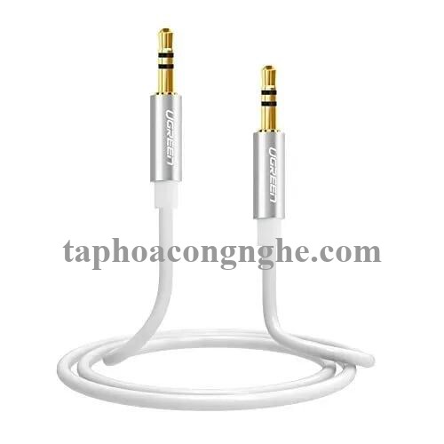 Ugreen 10754 3M màu Trắng Cáp âm thanh 2 đầu 3.5mm dương AV119 30010754